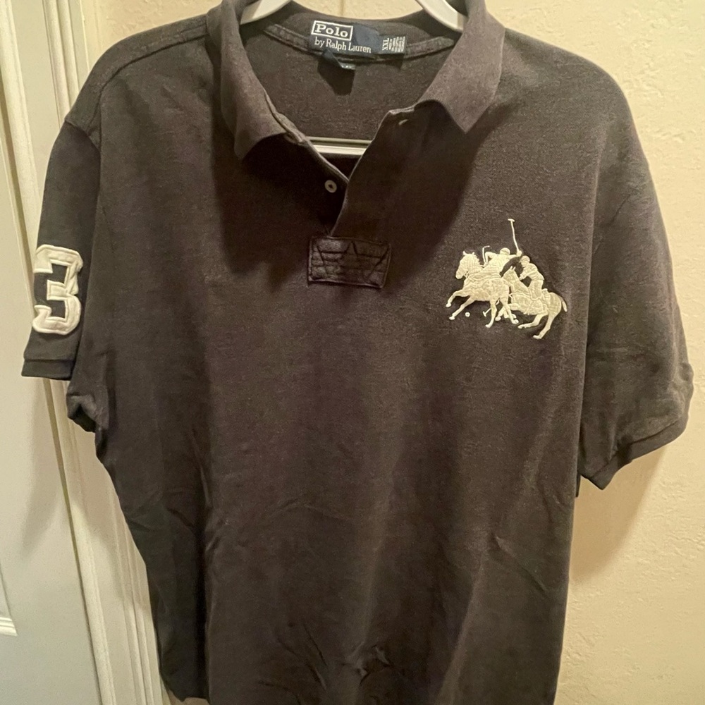 Ralph Lauren Men's Dark Gray Polo Shirt